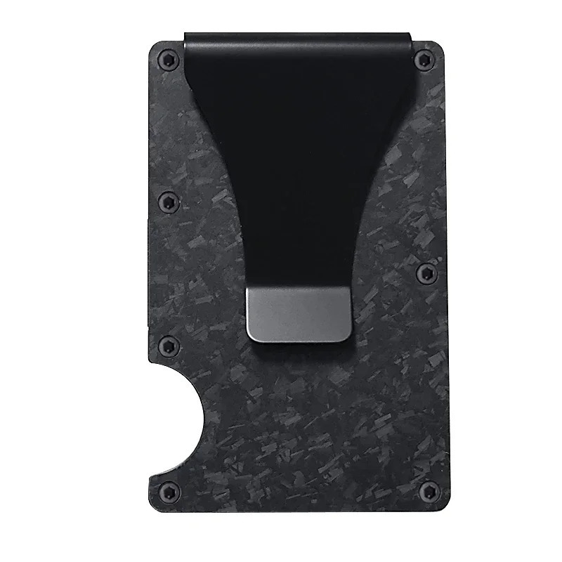 Carbon Fiber Minimalist Slim Credit Card Holder Wallet For Men RFID Cashback Cardholder Case 250614