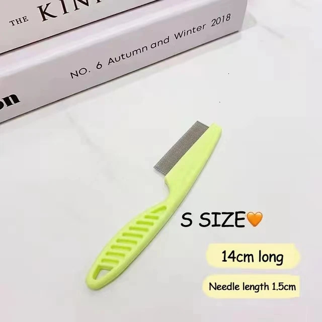 12pc Pet Hair Shedding Comb Stainless Steel Flea Comb for Cat Dog Pet Comfort Flea Hair Grooming Comb Dog Brush Grooming Tools 250614