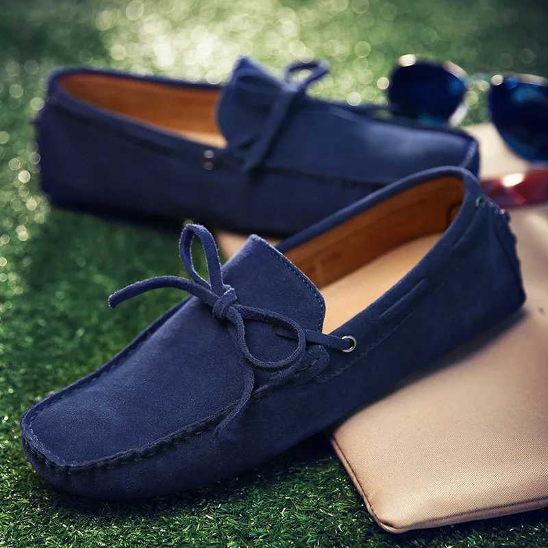 High Quality Men Loafers Suede Casual Shoes Summer Classic Soft Male Driving Shoes Luxury Slip Men Flats Size 38-49 XJ250614