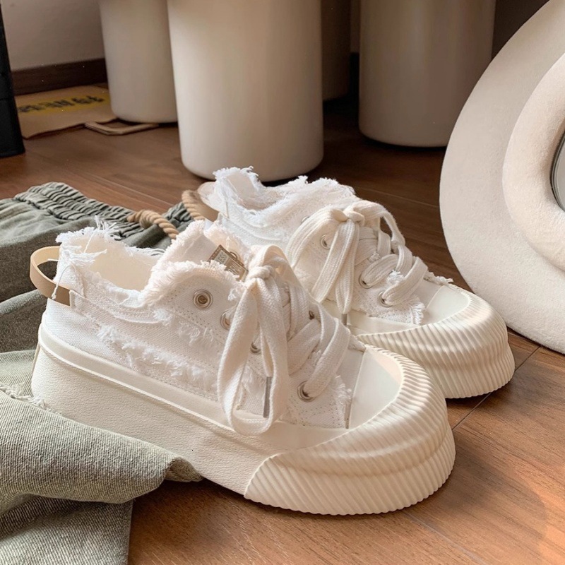 Ddmysports Campus Niche Design Canvas New Spring White Ins Trend Versatile Sneakers Women Casual Shoes Outdoor Shoes