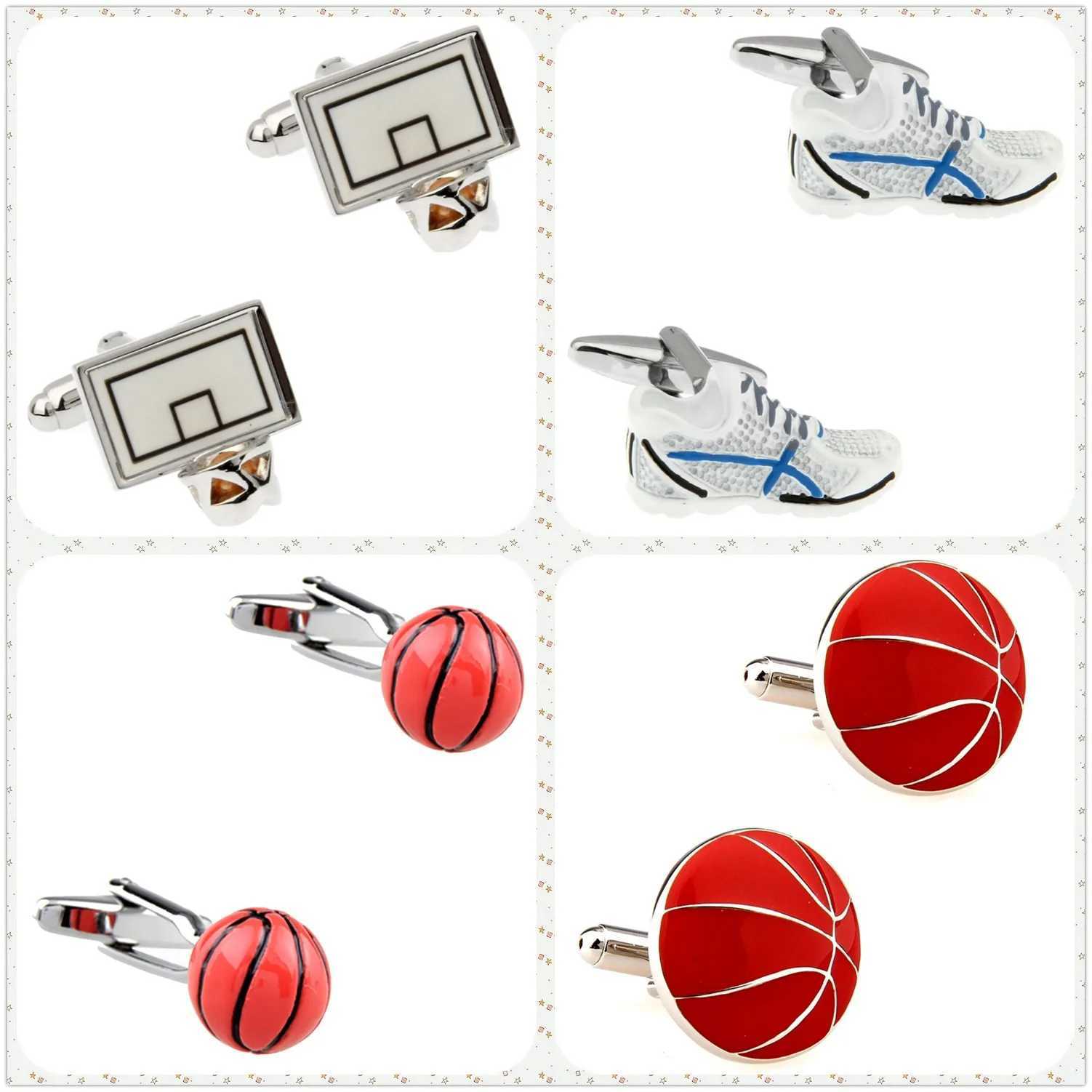4 Styles TZG Sports Cufflinks Men Cufflinks Basketball 1 Pair Shipping XJ250614