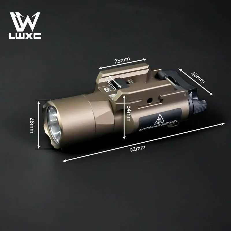 Tactics X300U-B X300UB X300U Flashlight White LED Strobe X300 Metal Scout Light White LED for Hunting Weapon Fit 20mm Rail XJ250613