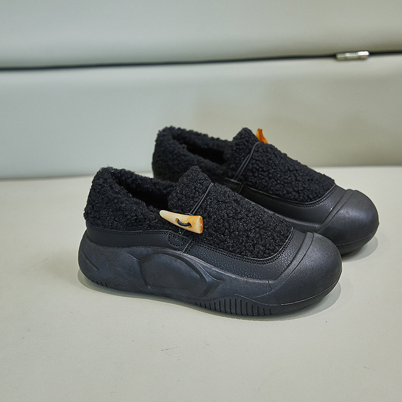 Ddmysports Lamb Wool Furry For Women Winter Outdoor New Platform Thick Sole Casual Sports Bread Warm Cotton Shoes Outdoor Shoes