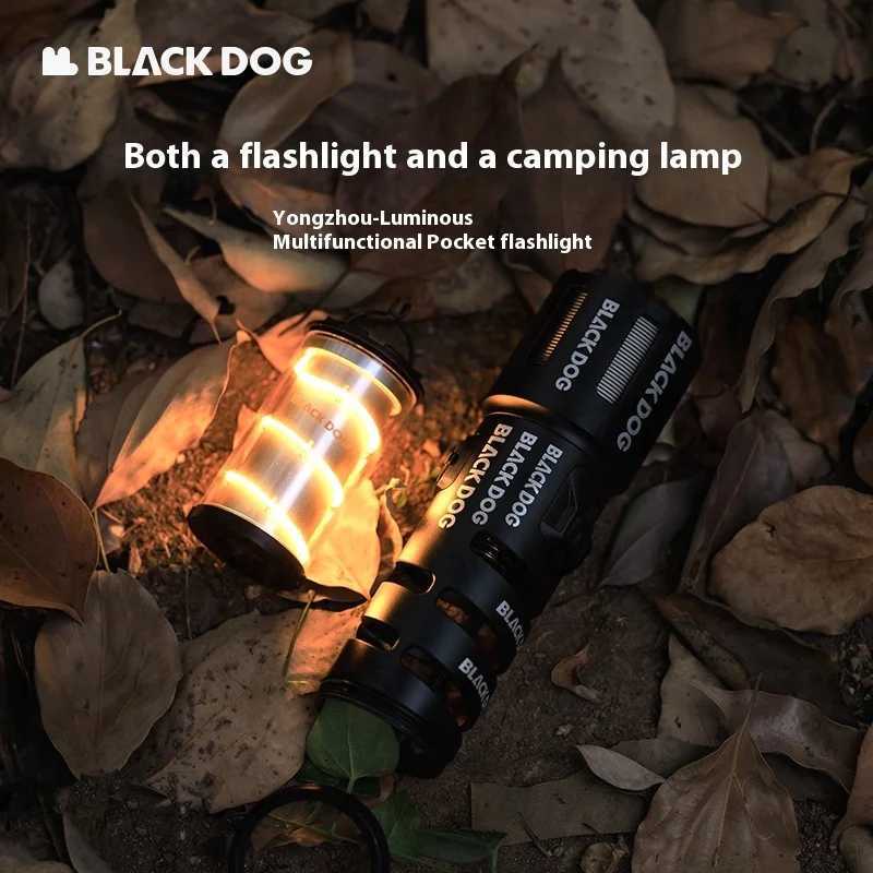 Naturehike BLACKDOG Glow-in-the-Dark Multi-Function Pocket Flashlight Outdoor Camping Light Splashproof Detachable Flashlight W250613