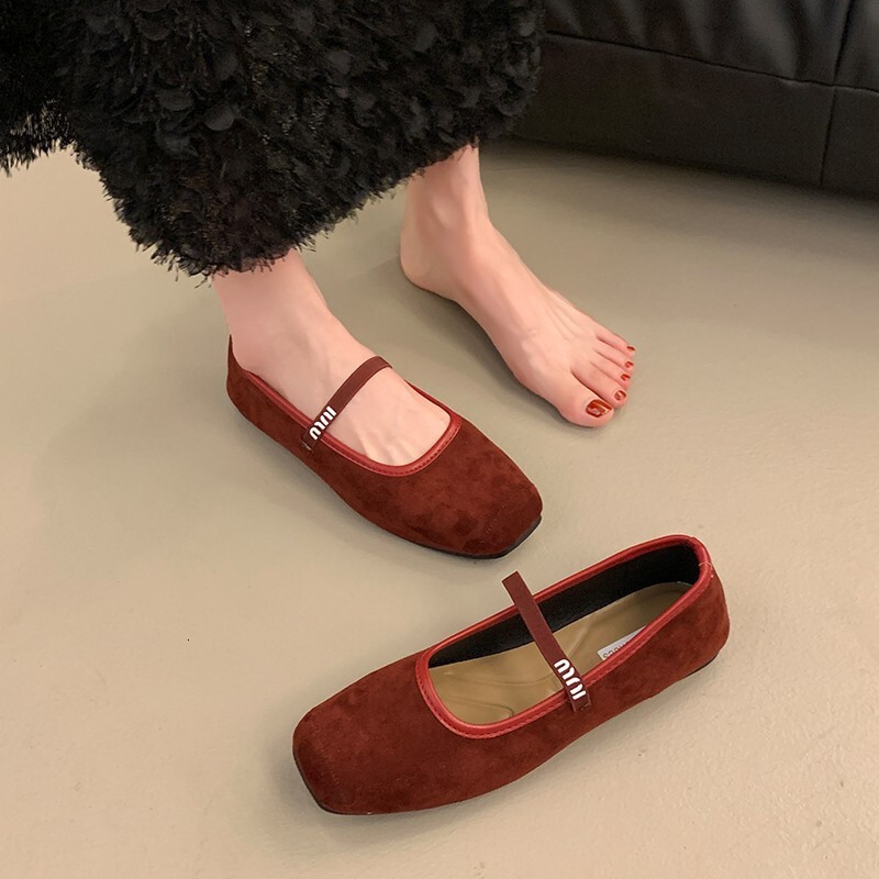 Ddmysheep Ddmysheep French Style Mary Jane Flat Ballet Spring Autumn Soft Sole Women S Fashion Single Shoes Korean Version Shallow Mouth