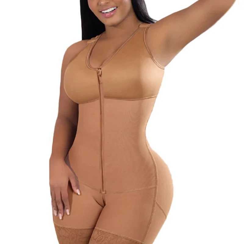 Womens Compression Corset Garments Abdomen Shaping Short Vest Girdle Postpartum Post Liposuction Bodysuit Fajas Colombianas XJ250614