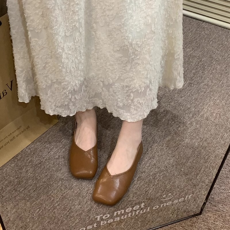 Ddmyoutdoor Ddmyoutdoor Shallow Mouth Grandma For Women Summer New Mary Jane Flat Single Loafers Gentle Evening Style Shoes Outdoor Outdoor Shoes