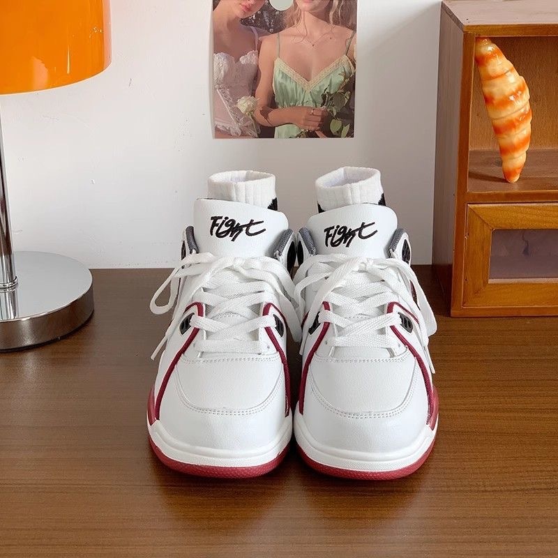 Ddmysports National Trend Chic Star Cushion Sneakers For Students Unisex Versatile Jogging Shoes Ins Style Summer Couple White Outdoor Shoes