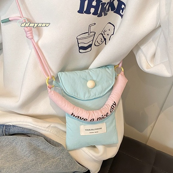 Korean Fashion Mini Phone 2025 New Dopamine Handheld Coin Purse Student Lightweight Shoulder Crossbody Bag ddmynov