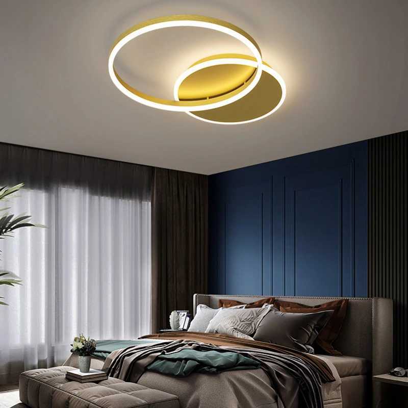 Modern LED Ceiling Light Circular Ring Chandelier Bedroom Dining Room Home Decor Lamps for Room Light Fixture AC85-260VXJ2500613