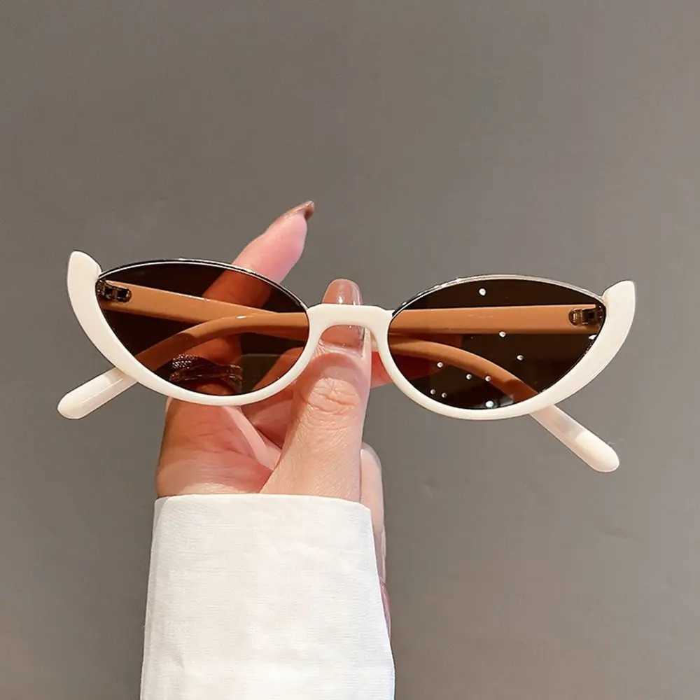 Vintage Small Cat Eye Sunglasses for Women Trendy Half-frame Sun Glasses Fashion Shades Eyewear Z250614
