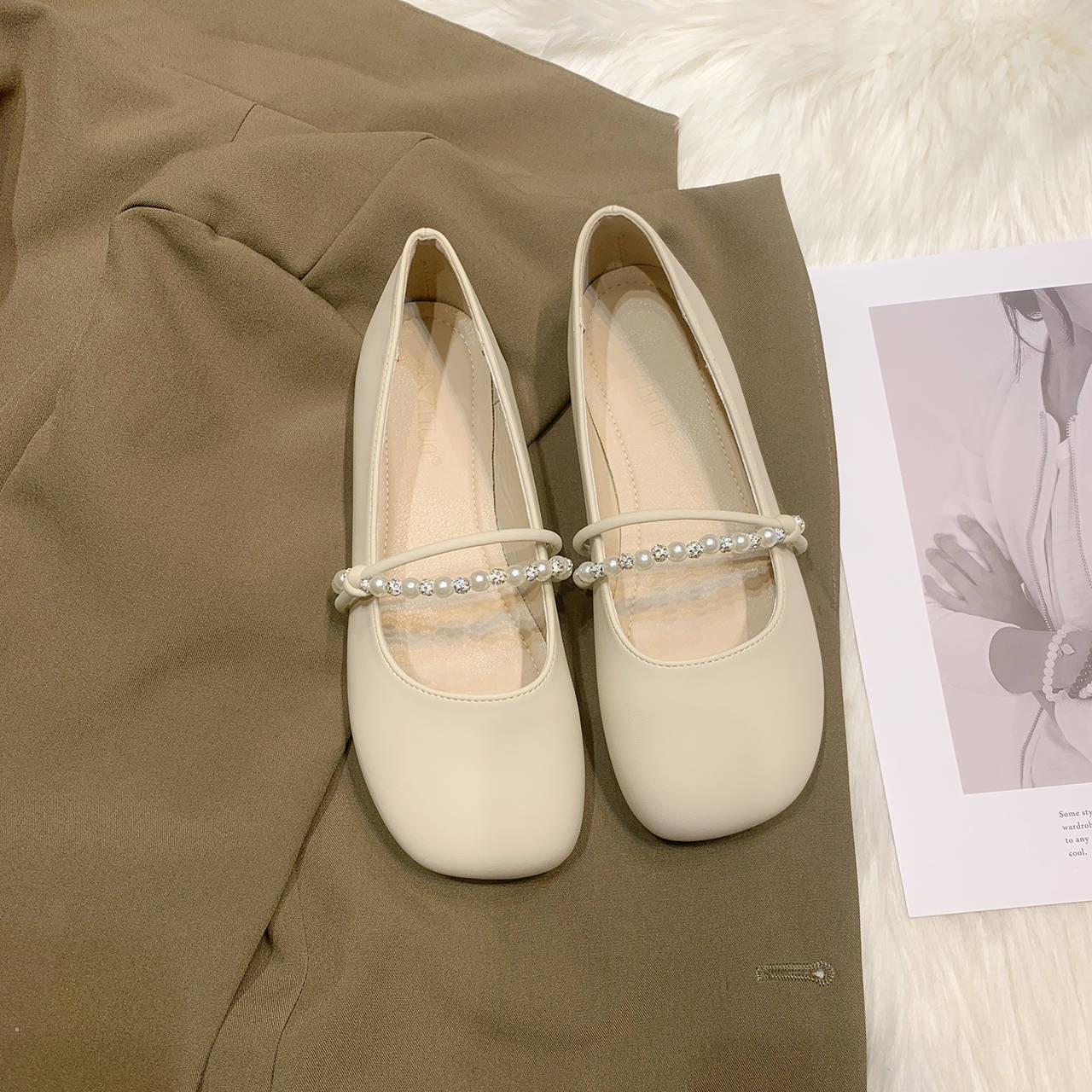 Ddmyoutdoor Ddmyoutdoor Evening Breeze Gentle Flat Single Women New Summer Mary Jane To Match Skirts Soft Sole Maternity Shoes Outdoor Outdoor Shoes