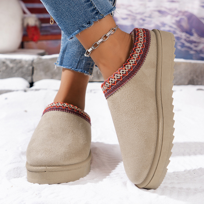 hot free shipping designer slippers for woman autumn and winter new style Indoor outdoor Snow boots wear warm casual grey brown Plush sandals