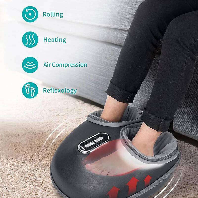 Nekteck Massager Heating Therapy Air Compression Shiatsu Knead Roller Muscle Relaxation Electric Foot Massage Hine