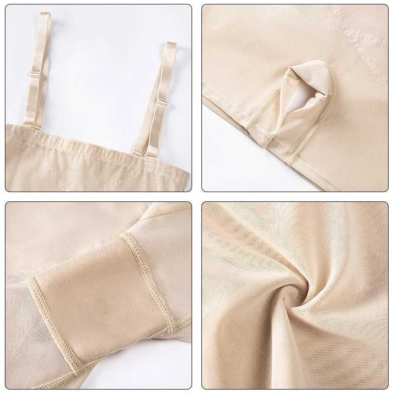 Light Shapewear Bodysuit Waist Tummy Control Body Shaper Women Slimming Underwear Thin Breathable XJ250614