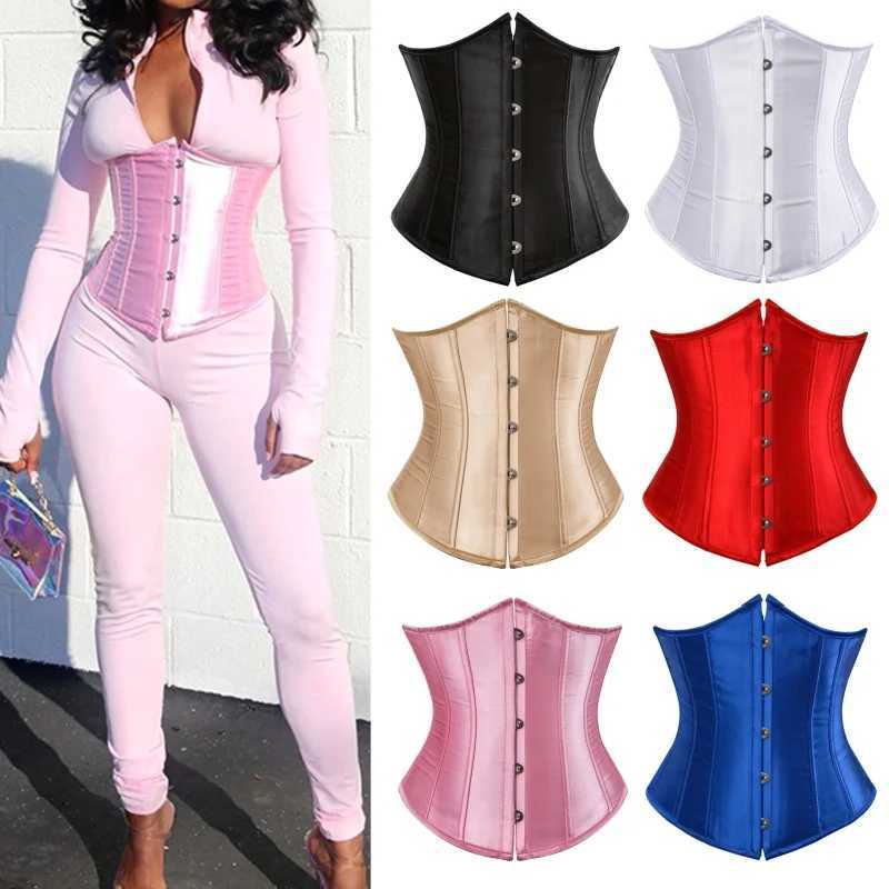 Women Corset Wide Belt Back Bandage Slim Waist Body Shaper Bustiers Gothic Punk Vintage Tank Tops XJ250614