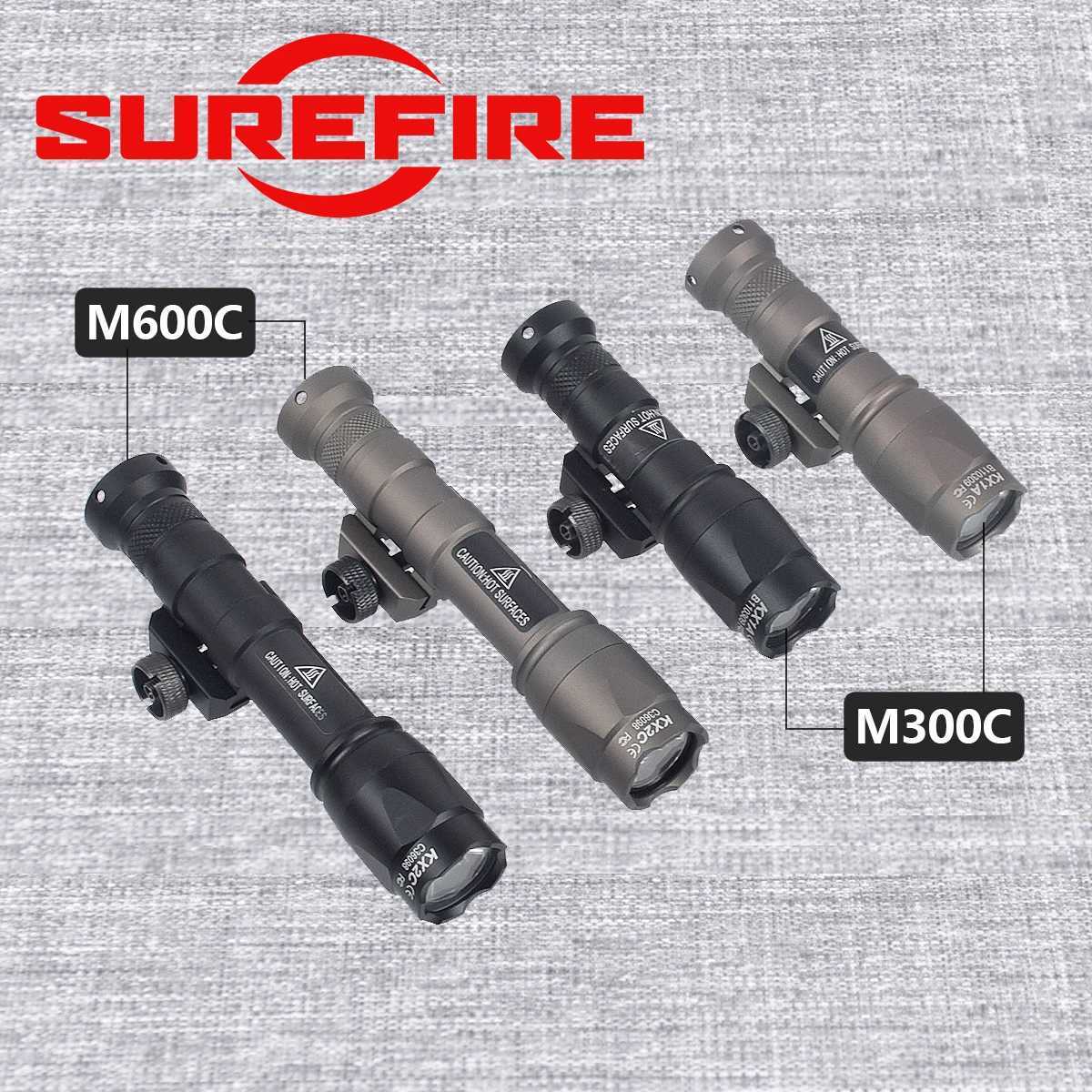 Airsoft M600C M600 M300 Tactical Scout Light AR15 Rifle Weapon Flashlight LED Hunting Spotlight SF M300A Gun Lamp XJ250613