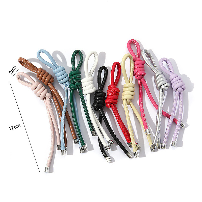 Bag Charm Hand-woven Rope Pendant Genuine Leather Braided Versatile Keychain Bag Ornaments Gift for Men and Women 250214