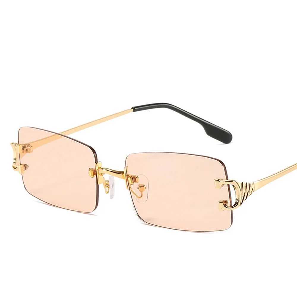 MUSELIFE Narrow Sunglasses Men Rimless Summer 2025 Red Blue Black Rectangular Sun Glasses For Women Small Face Hot Selling Z250614