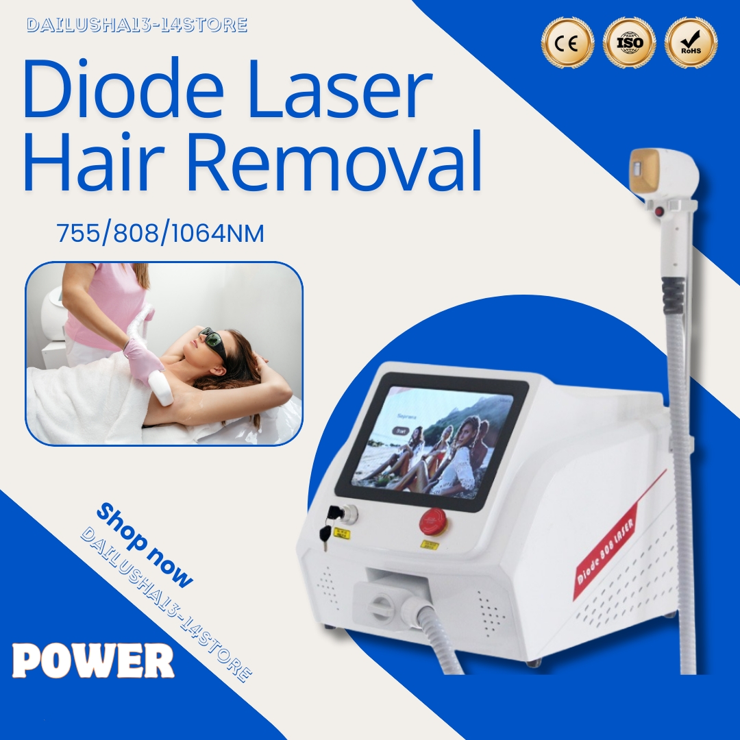 NEW Latest Ice Cooling 808nm Diode Laser Hair Removal Machine with Triple Wave Technology for Salon-Quality Permanent Results