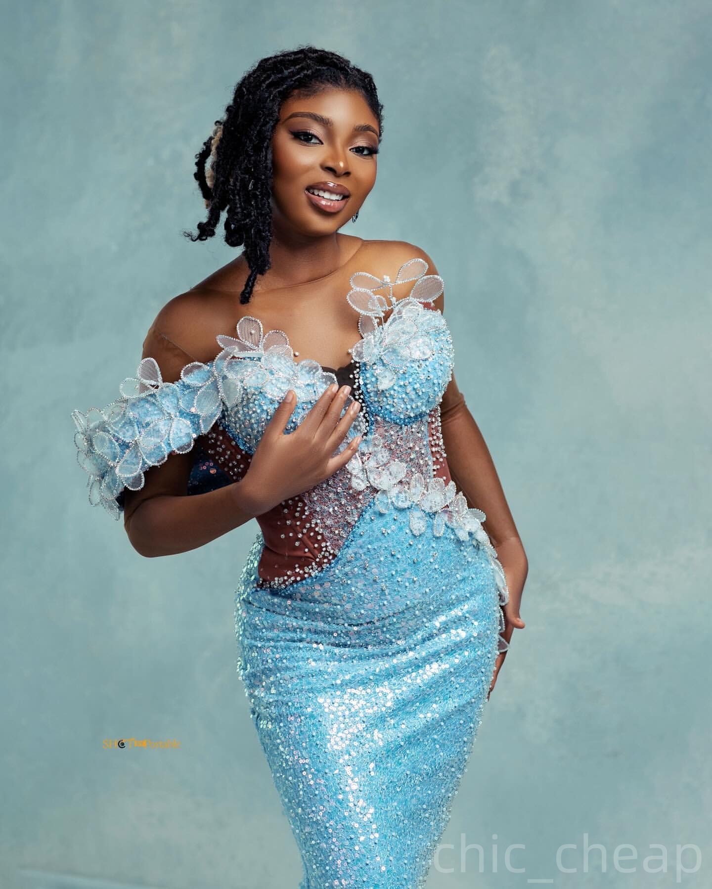 Light Sky Blue Mermaid Prom Dresses 2025 Appliques Beaded Illusion Evening Formal Party Second Birthday Engagement Gowns Plus Size Dress For Special O