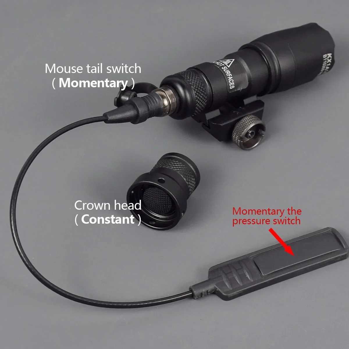 M300 Series Flashlight Upgrade M300V M300V-IR M600V Weapon Gun Strobe LED Light 20mm Rail Hunting Rifle M300C TorchXJ250613
