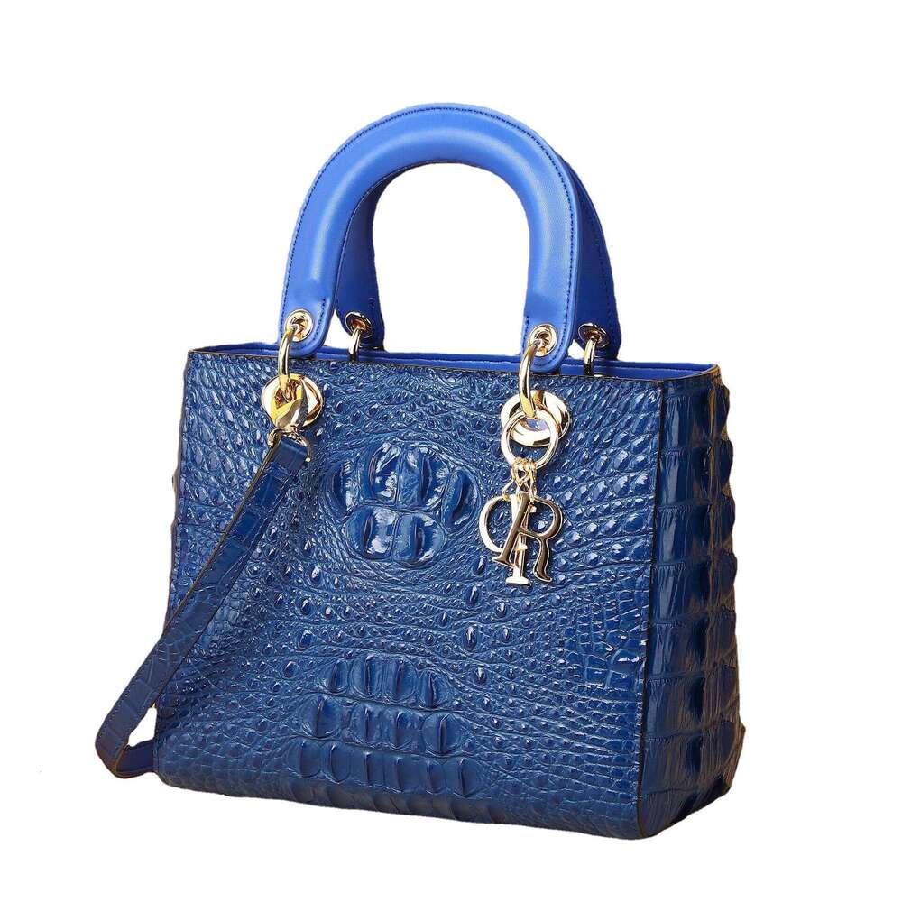 Bone Princess Crocodile Pattern Diana Classic Fashion Handbag Shoulder Crossbody High-end Women's Bag