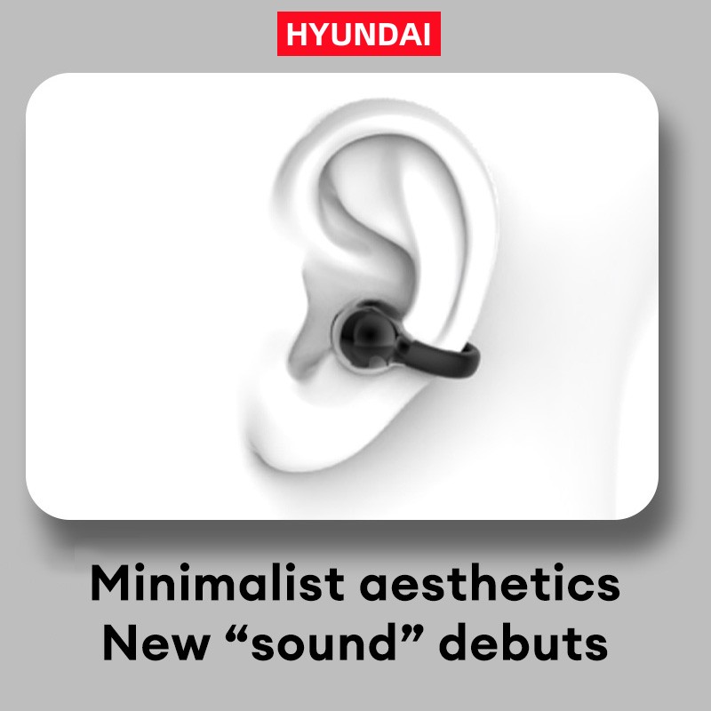 HYUNDAI Fashion Earrings Design Headphones with IPX5 Waterproof Electronic Earbuds for Music & Calls Comfortable for Sports airpodmax Headset HY-C03
