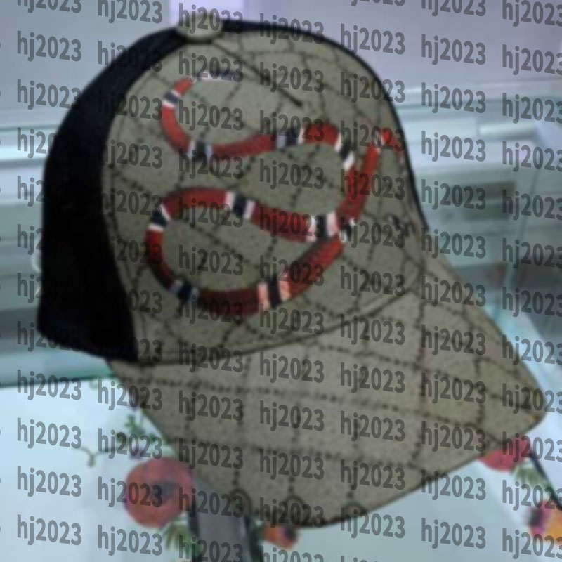 Latest Popular Classic Top Designer Ball Cap Popular Canvas Leisure Fashion Snake/Tiger/Bee Sun Hat For Outdoor Sport Men Women Baseball Caps AAA