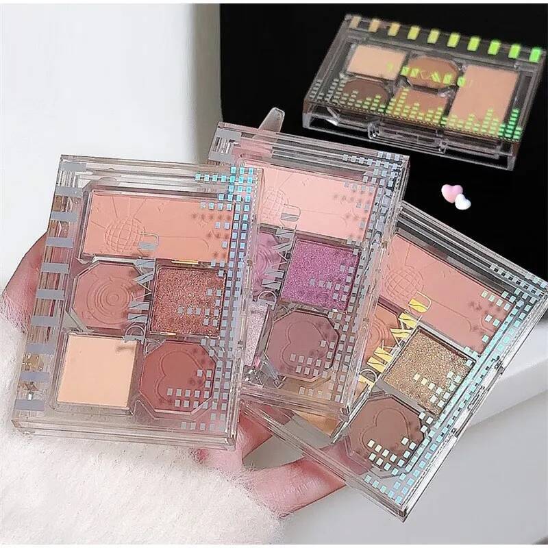 Dikalu 5 Eye Shadow Soft Mist Dark Eyes Matte Pearlescent Polarized Qianjin Makeup Plate Korean Color Scheme