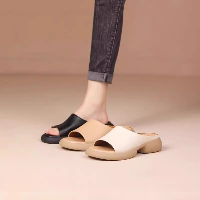 Ddmysports Lightweight Thick Soled Sandals New Summer Flat Slippers Casual Comfortable Soft Women S Shoes Outdoor Shoes