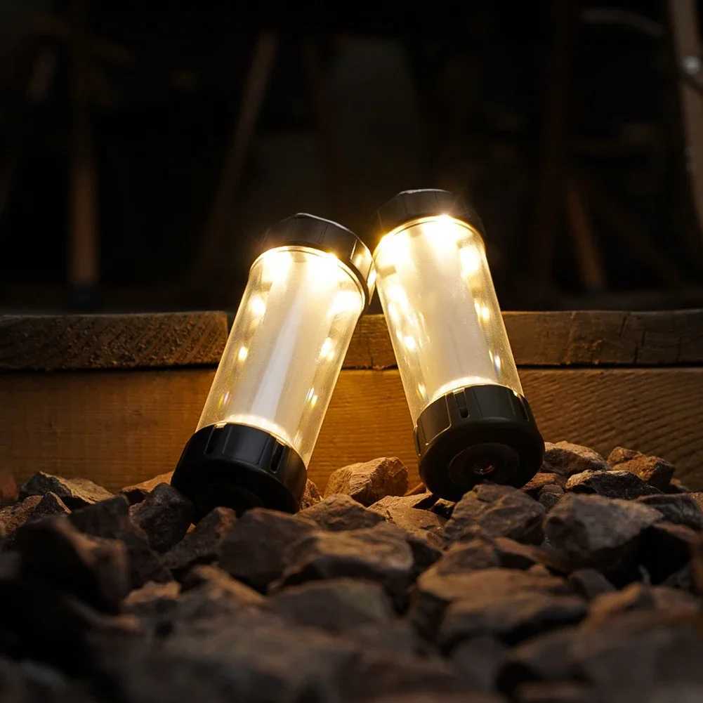 3000mAh Flashlight IPX4 Waterproof 200LM Portable Atmosphere Light Tripod Lampshade Hook Camping Lantern Accessories W250613