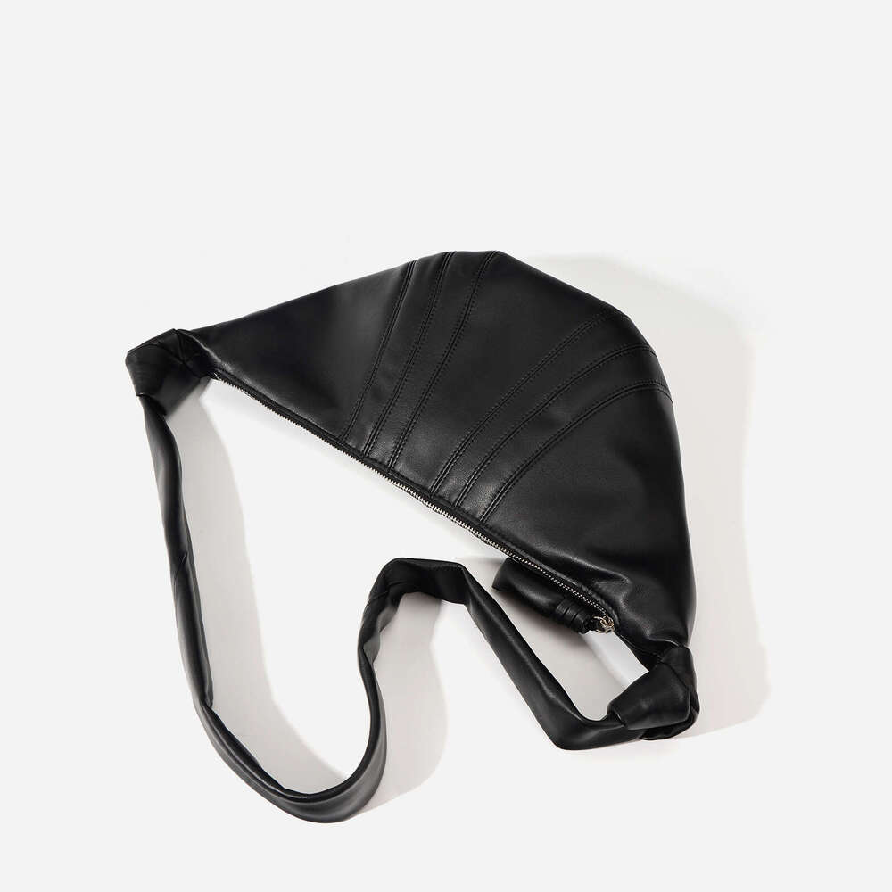 2025 New Niche Texture Genuine Leather Commuter Large Capacity Shoulder Crossbody Waist Dumpling Croissant Bag