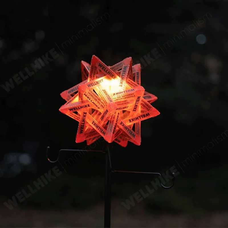 WELLHIKE Outdoor Star Camping Light Shade Waterproof Atmosphere Lampshade DlY Lantern Shade Wear-Resistant for Camping Tent W250613