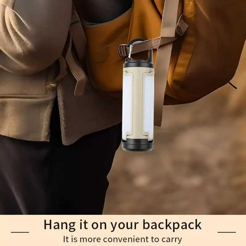 LY23 6 Modes Brightness Adjustable Camping Lantern Portable Hanging Foldable Camping Supplies 1200mAh Outdoor Emergency Lantern W250613