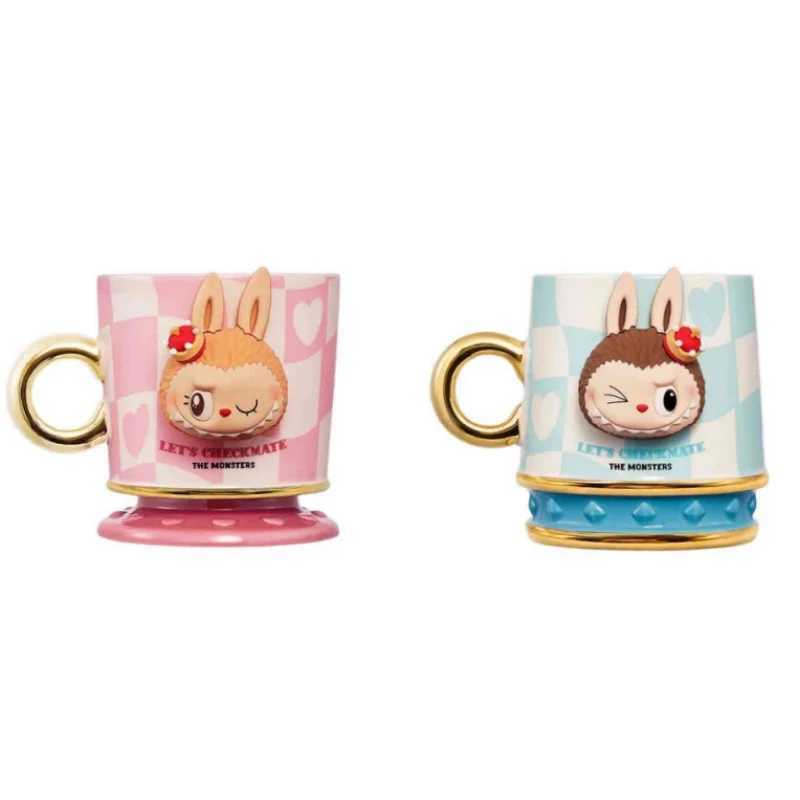 Genuine Labubu The Monsters Chess Adventure Series Water Cup Surrounding Office Coffee Milk Couple Surprise Gift Ceramic Mugs Z250614