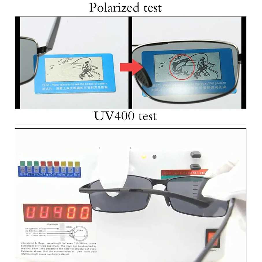 Aoron Polarized Sunglasses Mens/Women Driving Mirror Sun Glasses Metal Frame Goggles UV400 Anti-Glare Sunglasses Wholesale Z250614