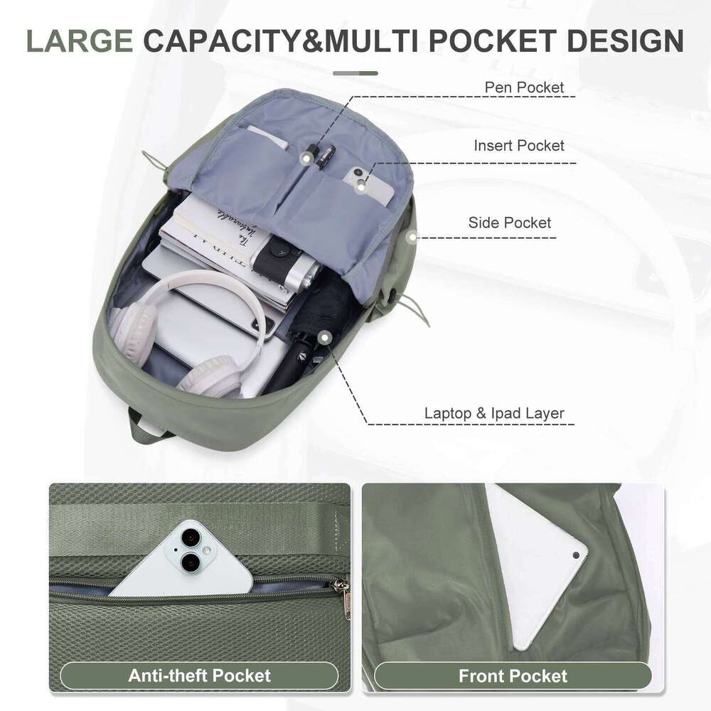 For Men And Women Large Capacity Travel Multifunctional USB Charging Laptop Backpack Casual Student Schoolbag