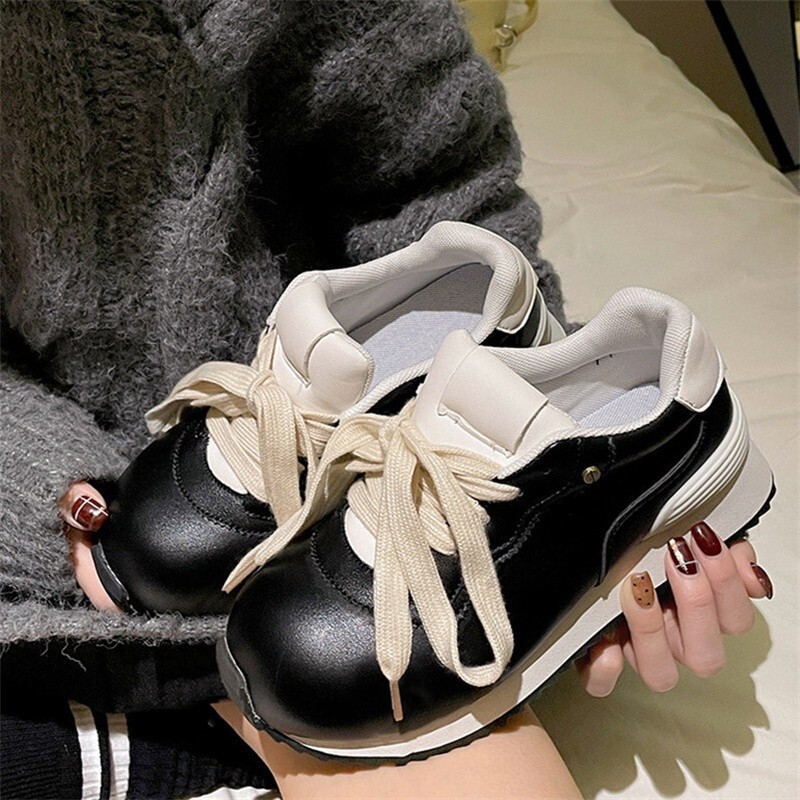 Ddmysports Spring New Thick Soled Agan Female Students Versatile Running Korean Style Casual Dad Sports Shoes For Women Outdoor Shoes