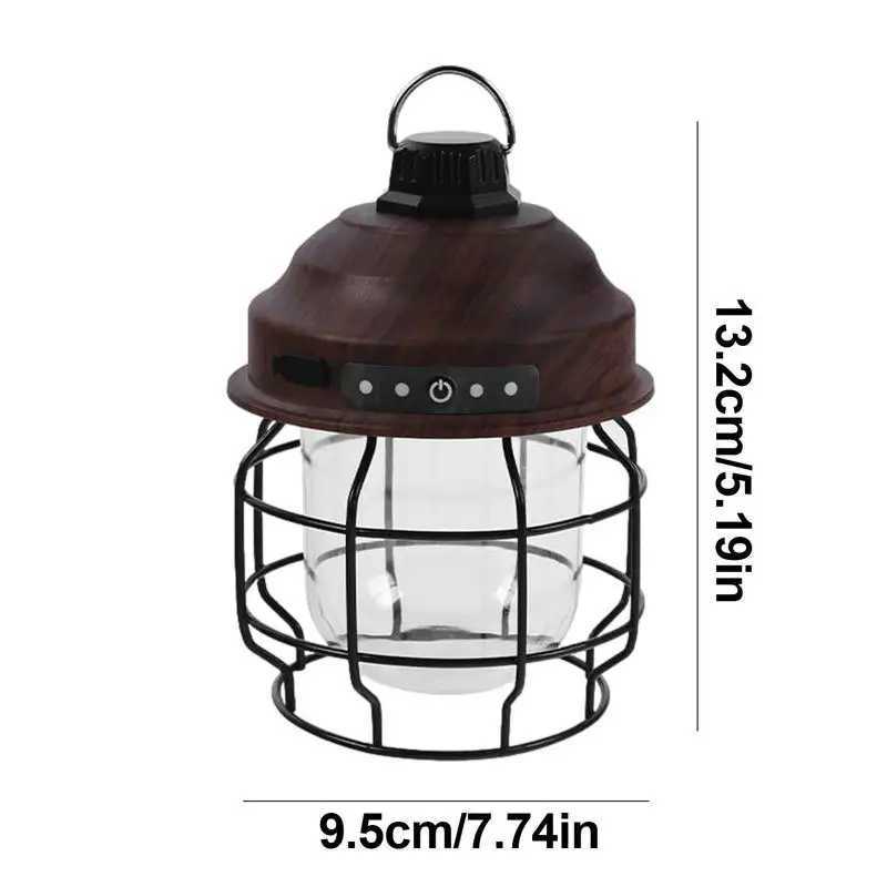 Camping Light Rechargeable Tent Lamp With Hook Waterproof Portable Camping Lanterns Advanced Device Charging outdoor supplies W250613