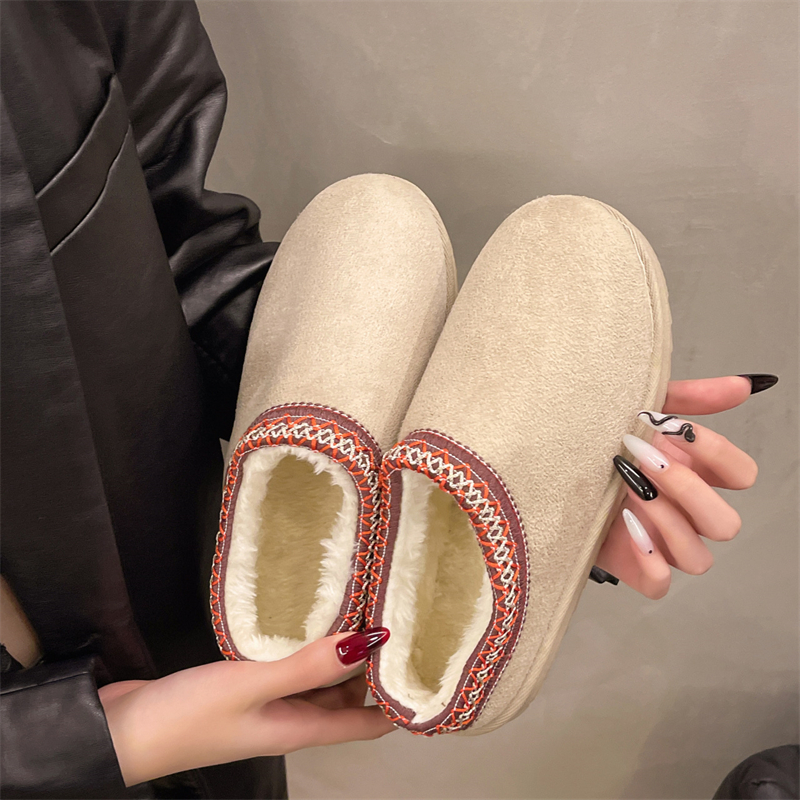 hot free shipping designer slippers for woman winter new Indoor outdoor wear warm casual Snow boots Plush sandals