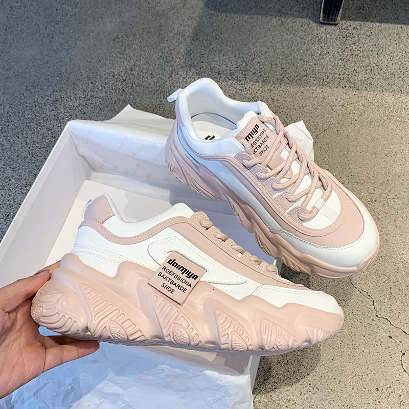 Ddmysports Korean Style Spring And Autumn Harajuku Internet Celebrity Dad Shoes Ins Trend Versatile Casual Thick Soled Sneakers For Women Outdoor Shoe