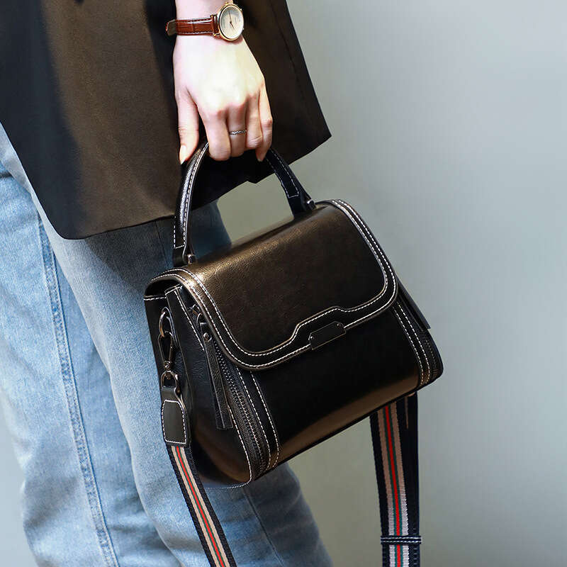 New Trend Genuine Leather Women S Fashion Handbag Versatile Shoulder Crossbody Bag For Women