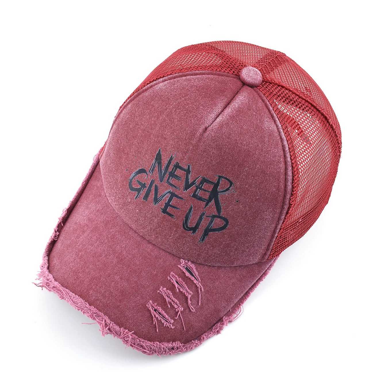 Washed Denim Vintage Baseball Cap Men Spring And Summer Sun Visor Cap Snapback Hip Hop Trucker Cap Women Breathable Mesh Hat W250614