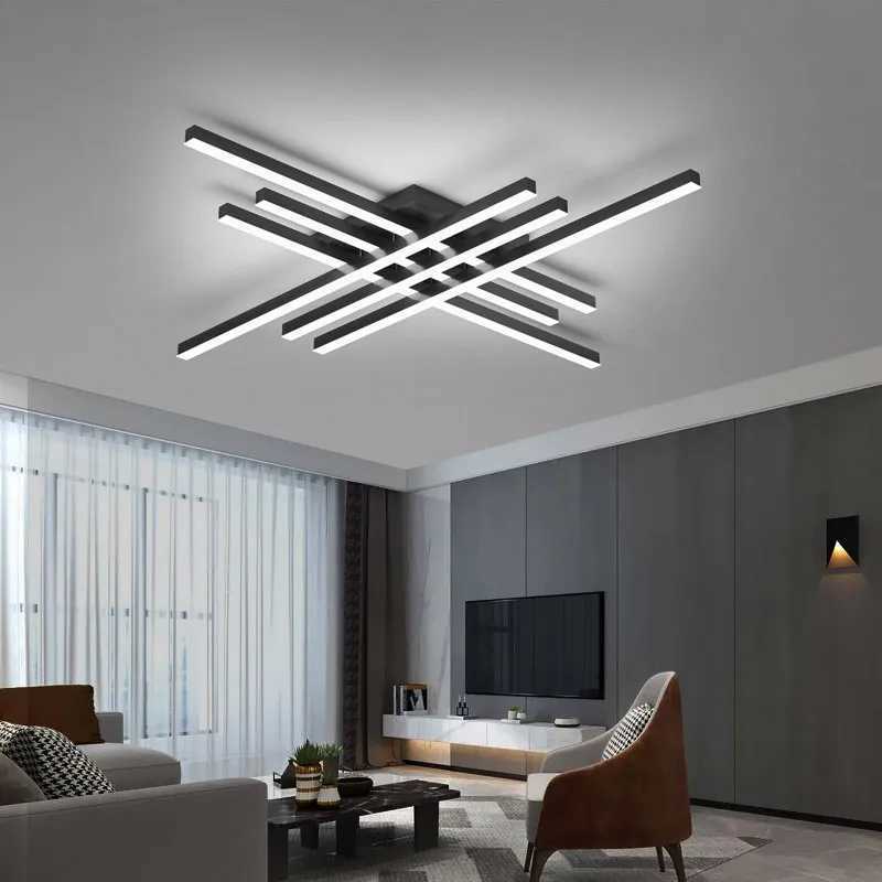 Modern Minimalist LED Ceiling Light Dining Room Living Room Bedroom Office Dimmable Overhead Light Indoor Lighting Fixture XJ2500613