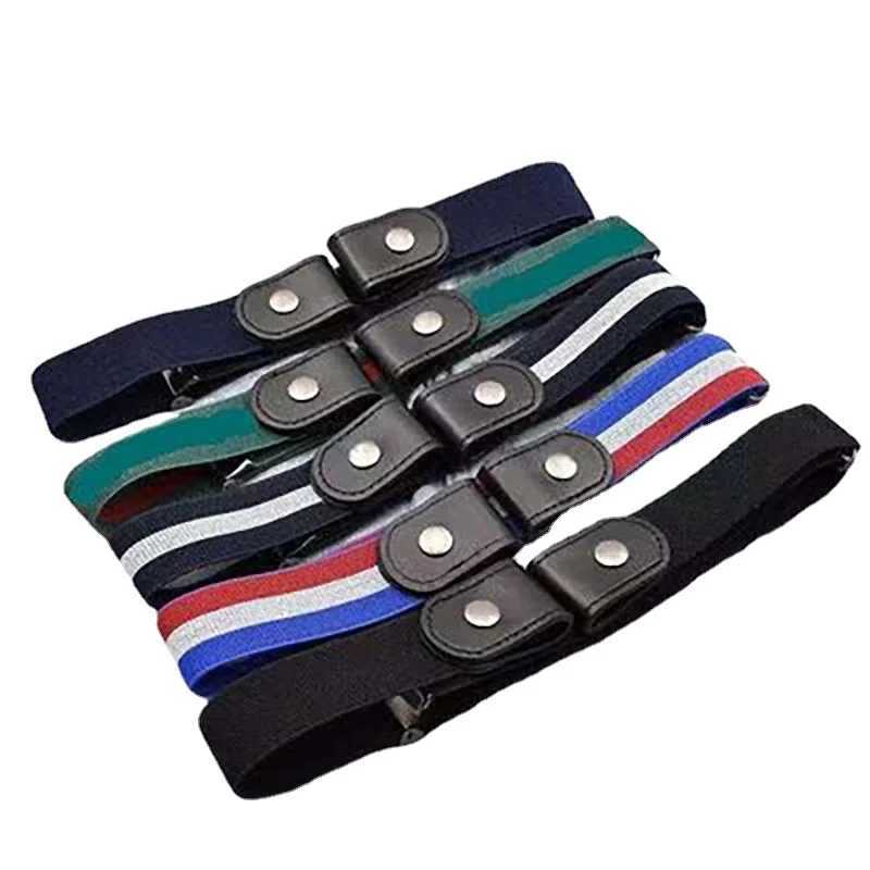 2024 Hot Mens and Womens Invisible Belt Without Buckle Seamless Lazy Belt Wild Elastic Jeans Belt Decoration Ins Style X250614