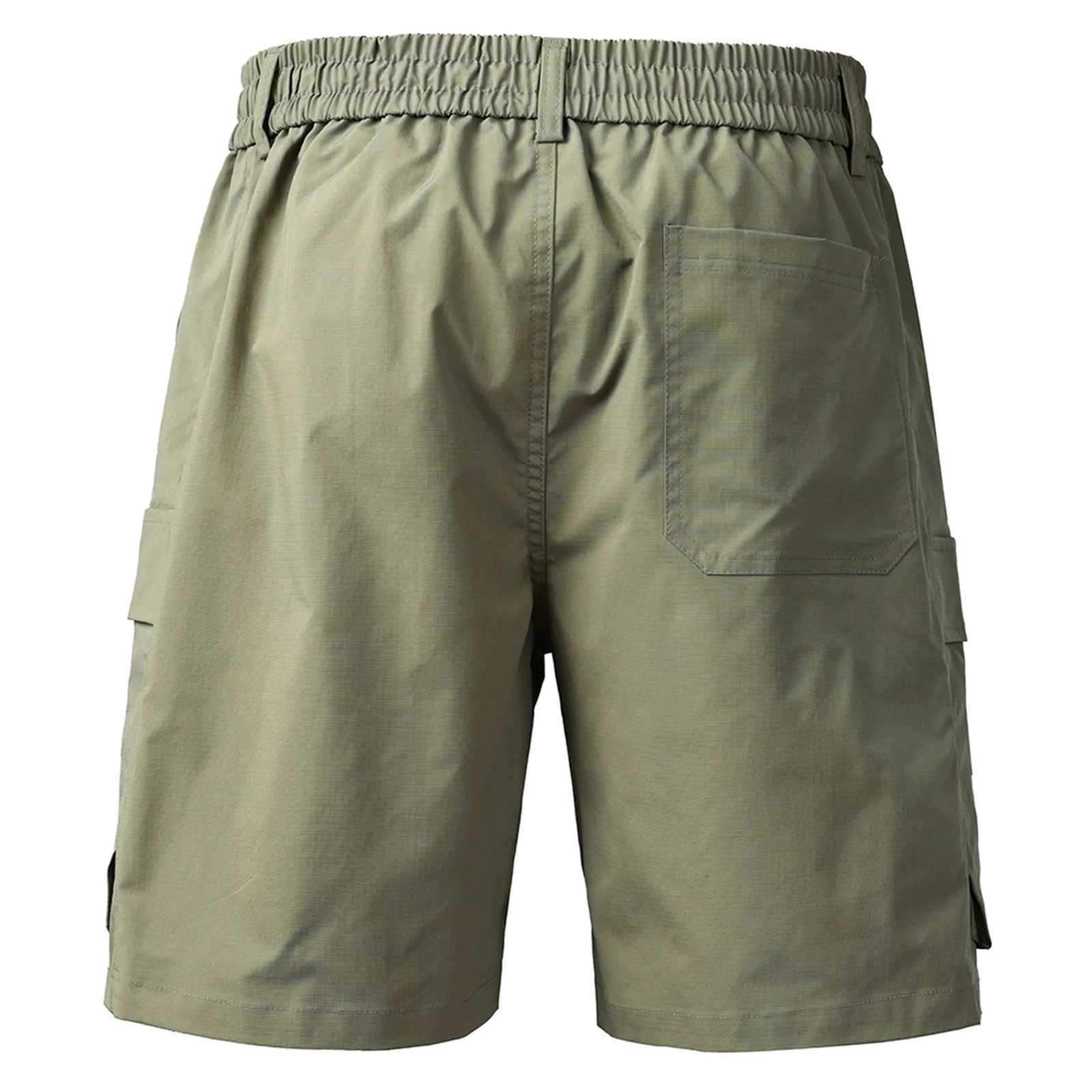 Mens Summer Quick-Drying Shorts Multi-Pocket Cargo Shorts Straight Casual Five-Point Pants Outdoor Sports Pants Beach Shorts W250614