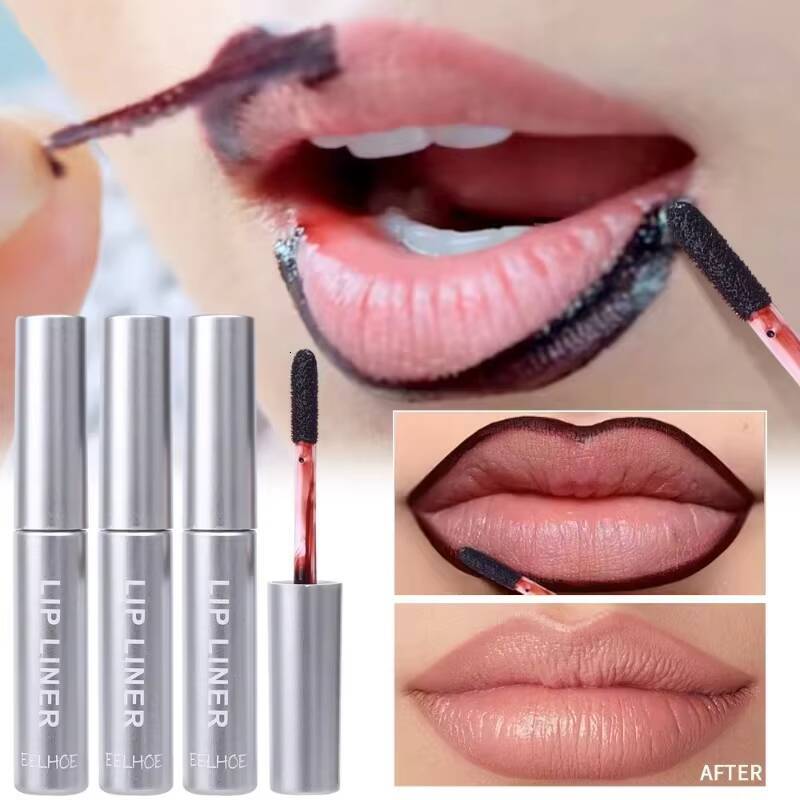 Peel-Off Tattoo Lipstick Waterproof Long Lasting Matte Tint Red Brown Contour Tear-off Lip Stain Cosmetic Togliti il rossett happy