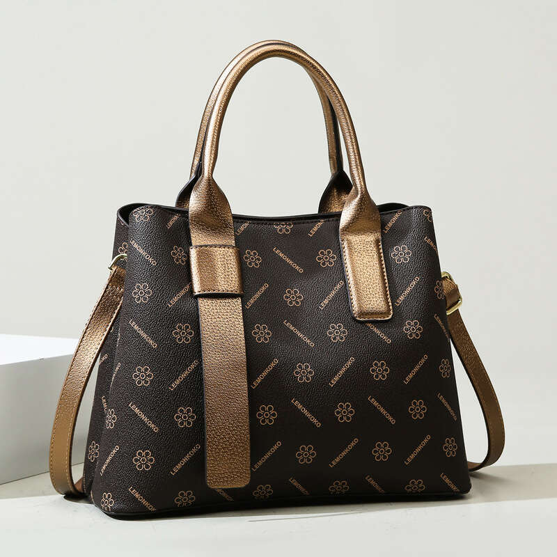 Handbag New Style High-End Vintage Floral Large Capacity Tote Single Shoulder Crossbody Bag For Women