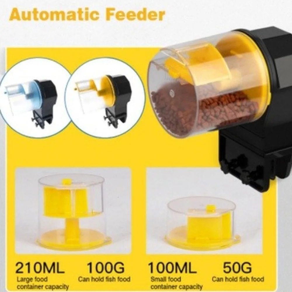 Automatic fish tank feeder intelligent timing automatic feeder aquarium goldfish feeder large capacity fish aquarium feeder 2506241